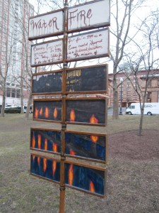 water fire festival sign
