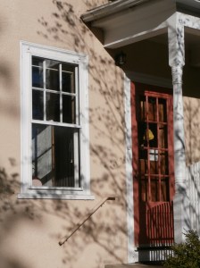 shadows on back door