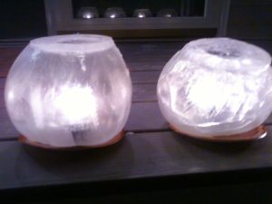 Closeup Ice Lanterns