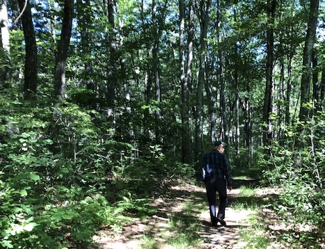 062618-John-walks-in-woods
